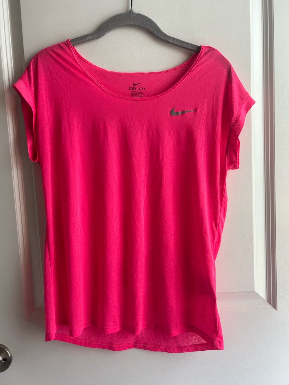 Nike Hot Pink Short Sleeve Dri-FIT Performance Tee